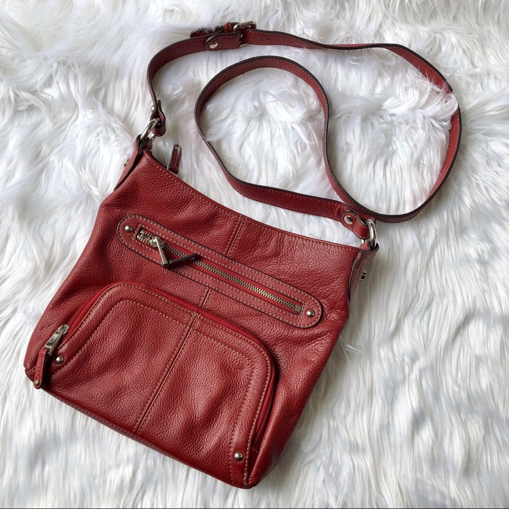 Tignanello Red Cross Body Handbag